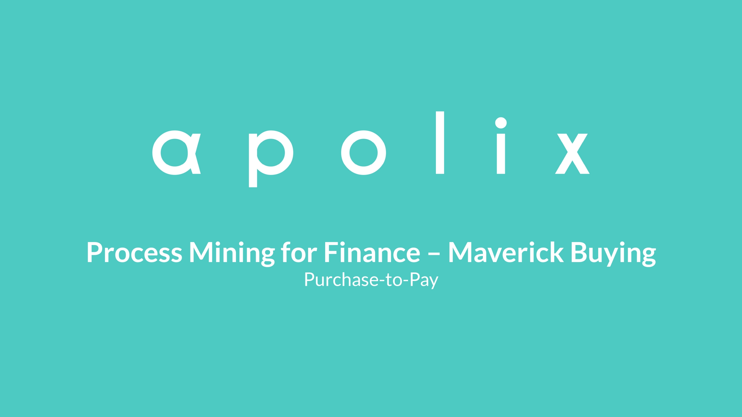 Process Mining for Finance - Maverick Buying - pic