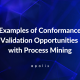 Examples of conformance validation opportunities with process mining